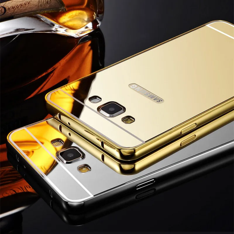 Роскошный Металлический + зеркальный акриловый чехол для Samsung Galaxy J2 Prime G532F чехлы