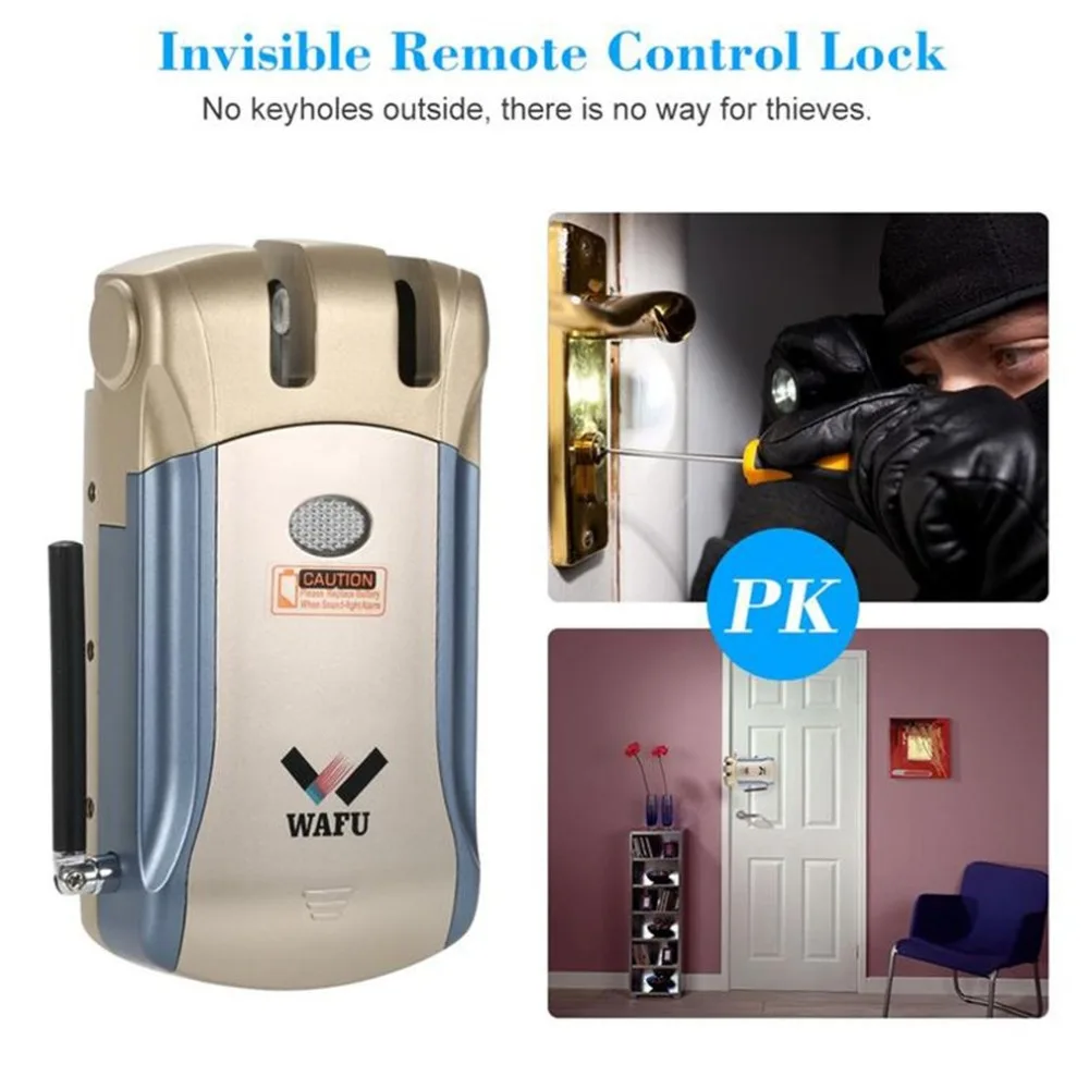 

WAFU HF-008 Smart Lock Bluetooth Enabled Fingerprint and Touchscreen Keyless Smart Lock Deadbolt with Built-In Alarm Hot sales