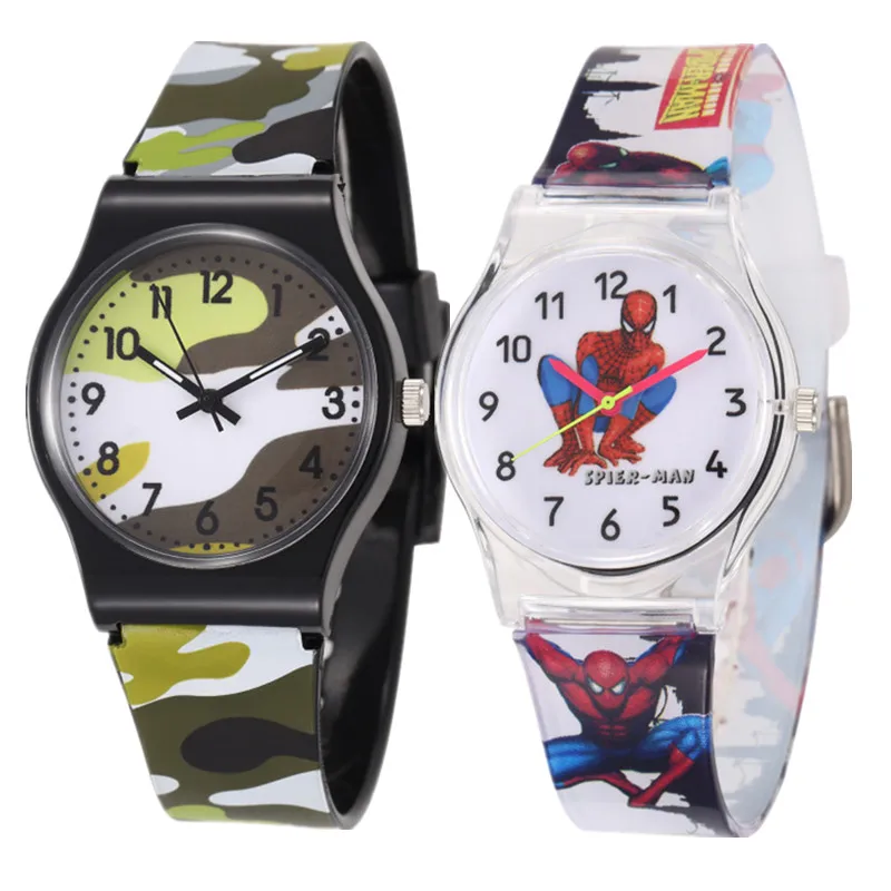 Часы для мальчиков девушки мультфильм часы Дети Кварцевые наручные резиновый ремешок для часов Кварцевые наручные часы Горячая relogio infantil