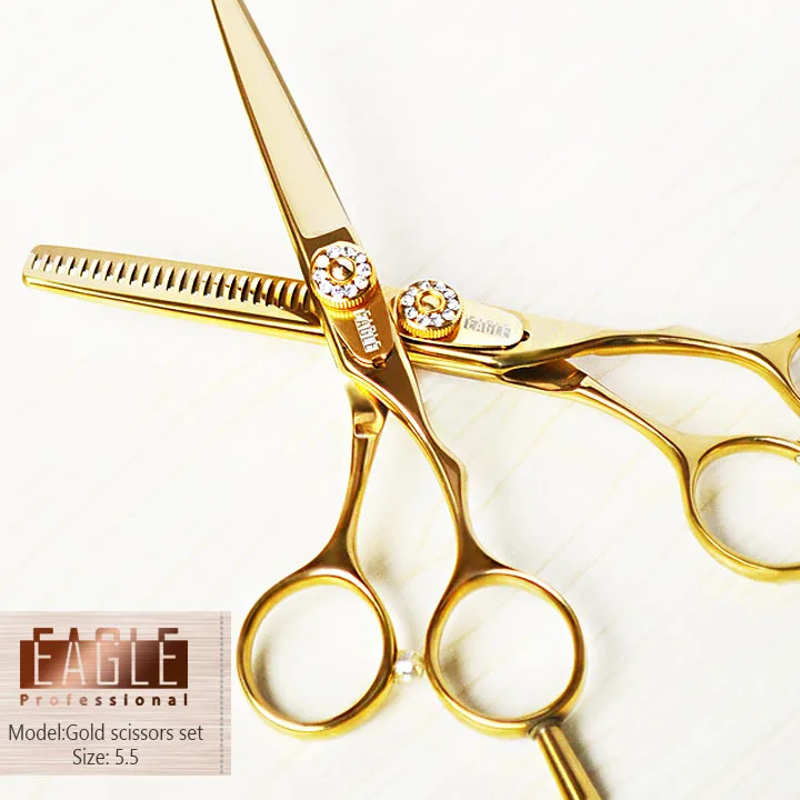 Salon barber hair scissor set professional stainles steel hair cutting