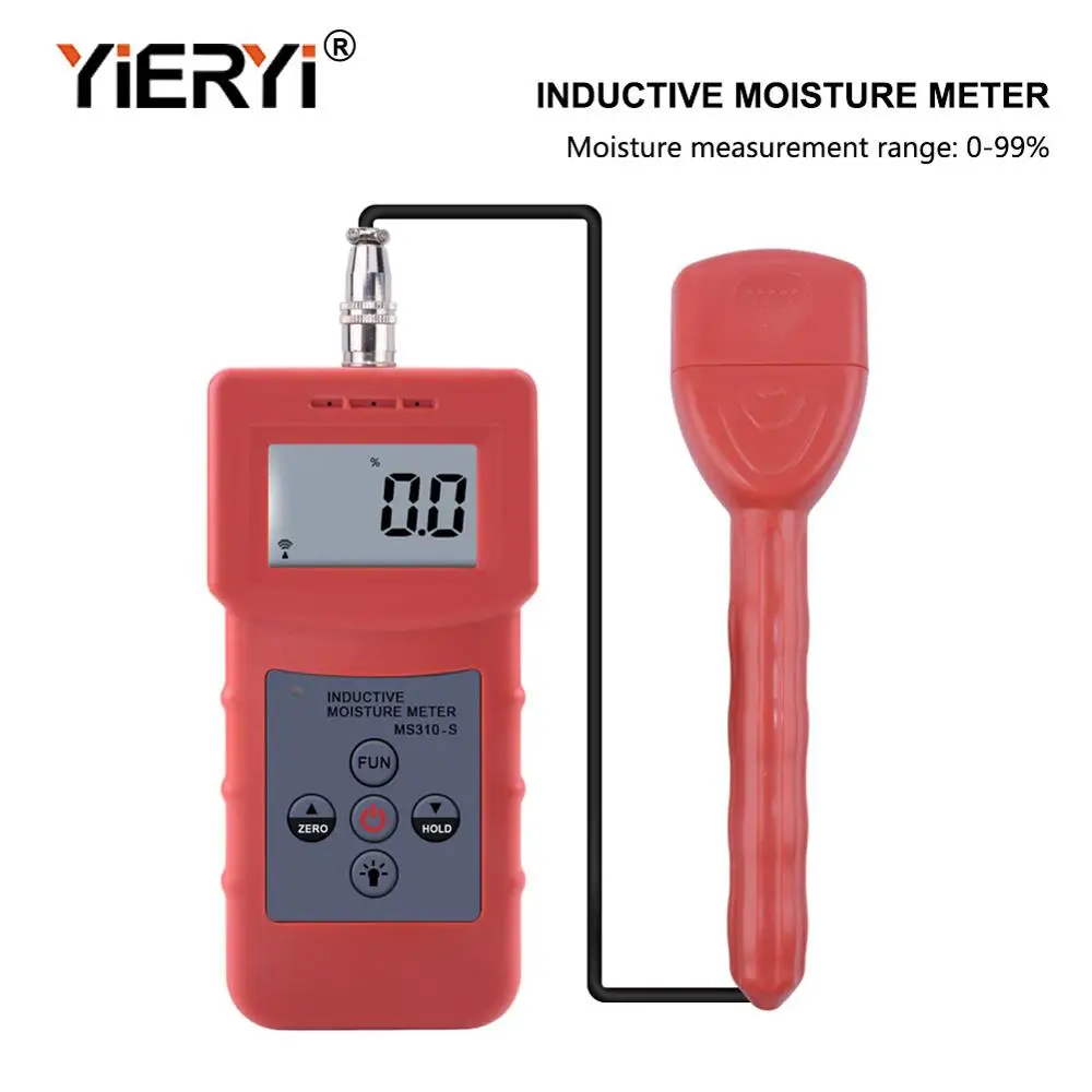 

yieryi MS310-S Portable Wood,Timber,Paper,Bamboo,Carton,Concrete,Textile Digtial Inductive Moisture Tester