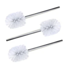 

3pcs Stainless Steel WC Bathroom Cleaning Toilet Brush Head Holder Toilet Brush Head Holders Cleaner Home Decoration Accessories
