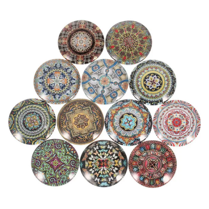 12mm Ckysee смешанный круглый фото стеклянный полукруглый неограненный камень 12 18 20 25 мм для подвесного ожерелья свободный браслет ободок букле D'oreille ювелирные изделия - Цвет: 12mm