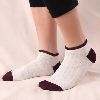 

5pair Men's casual fashion retro socks Breathable Ankle Socks Short Boat Socks