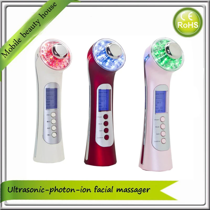 Galvanic Body And Face Spa Vibrating Ultrasonic Ion Acne Freckle