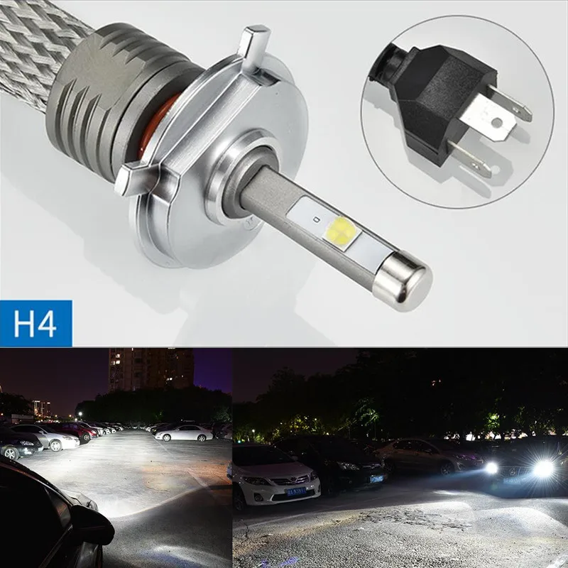 

H4 led M6 Car LED Headlights H1 H3 H7 H8 H11 9005 9006 48W Auto Front Bulb Automobile Headlamp 6000K 5400LM Lighting