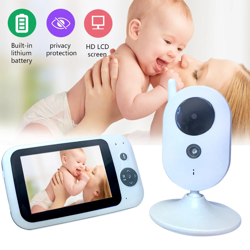 

3.2 inch Wireless Video Color Pet Dog Monitor High Resolution Baby Nanny Security Camera Night Vision Temperature Monitoring