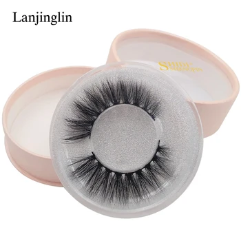 

LANJINGLIN 1 pair 3d mink lashes extension natural false eyelashes hand made strip eyelash makeup winged cross lash #73