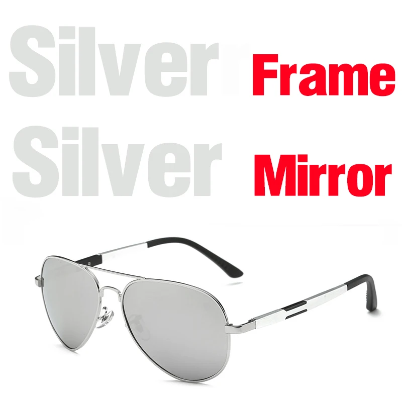 MNFT 1 комплект, солнцезащитные очки, мужские Поляризованные спортивные очки для рыбалки, солнцезащитные очки для вождения, велоспорта, очки для кемпинга, рыбалки, очки - Цвет: Silver Silver
