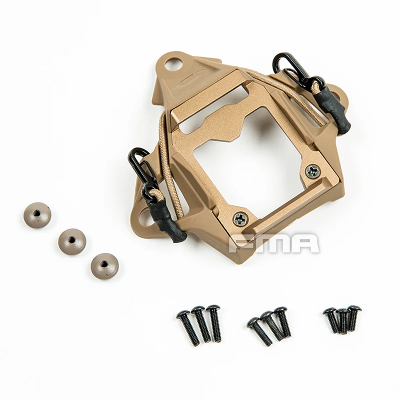

Tactical Airsoft Modular Bungee Shroud Helmet Accessories NVG Mount Adapter Compatible BK/DE/FG