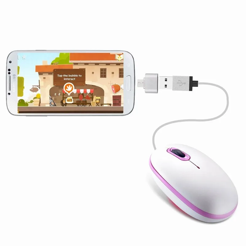 Мини Micro USB Мужской OTG к USB Женский адаптер конвертер для huawei Meizu Xiaomi Android смартфон планшет кабель серебро розовое золото