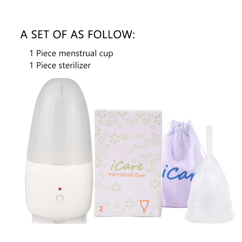 Стерилизатор для менструальных чашек, ультрафиолетовая дезинфекция, УФ-светильник, физический Антибактериальный очиститель для красоты
