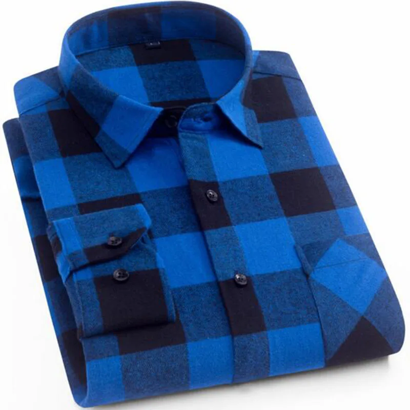 الرجال كم طويل نمط إنجلترا منقوشة Printd طحن عارضة قمصان Camisa ، طية صدر السترة واحد الصدر الفانيلا تي شيرتات قطن أعلى تنفس