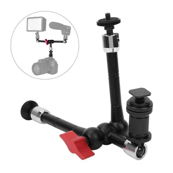 

11 Inch Friction Articulating Double Magic Arm 1/4 Standard Screw for DSLR Camera Monitor LED Light Flash Photo Studio Accessory