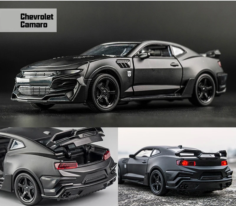 KIDAMI 1:32 Сплав MINIAUTO Camaro G65 SUV оттягивающийся литой автомобиль модель серии со звуком светильник подарок на день рождения игрушки для детей