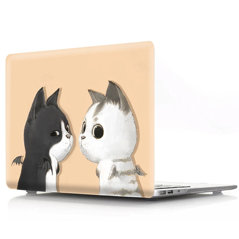Чехол для ноутбука MacBook Pro 13 15 CD ROM A1278 A1286 мультяшный Кот ПВХ чехол чехол|Сумки и