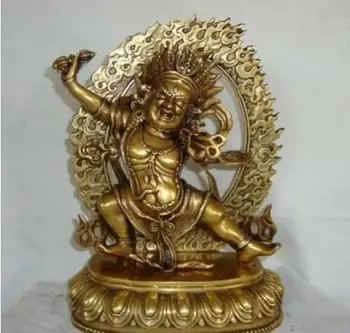 

YM 305 9.8" Tibet Tibetan Buddhist Vajrapani buddha bronze statue