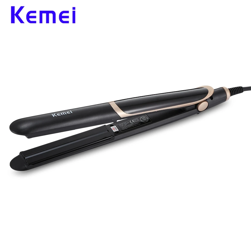 Kemei Прямая поставка инфракрасный выпрямитель для волос керамический