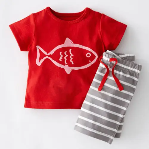 

2PCS Fashion Baby Kids Boys Casual Clothes Suit Tops T-shirt Pants Outfits 0~5Y