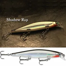 2019 artificial jerkbait 11cm 15g minnow isca wobbler isca de pesca ganchos de alta qualidade mergulho raso suspensão(China)