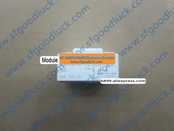 SKD60/16 Power Bridge Rectifier Module 1600V 60A Case G18 mass:165g