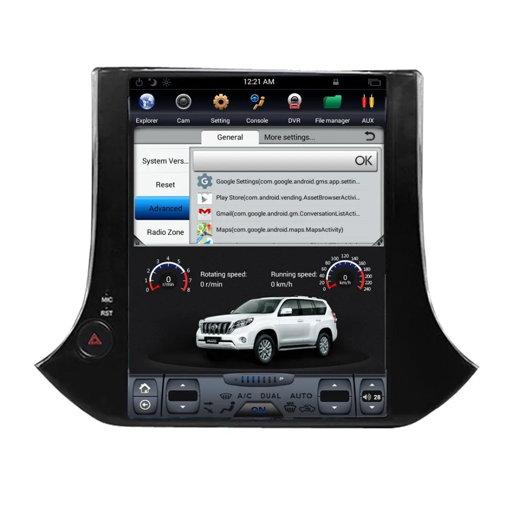 Cheap 2 Din Car Radio Tesla Style 64G Android 6.0 Car GPS Navigation DVD Player 10.4 Inch Headunit for VW Tiguan/Volkswagen 2010-2016 4