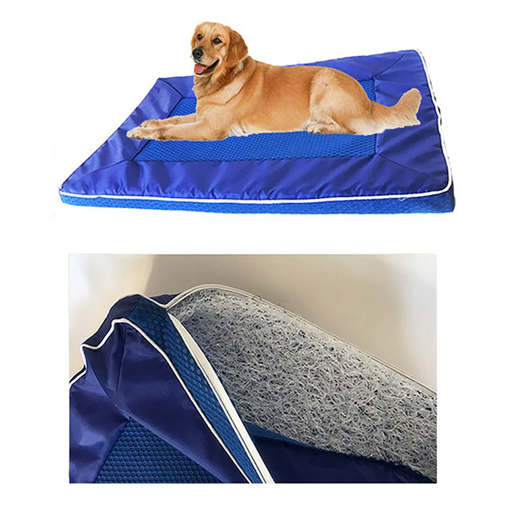 

Summer Dog Cat Pet Mat Cooling and Breathing Carpets Soft Bedding Mattress Removable Washable Carpets Dog Travel Mat
