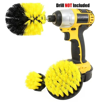 

1Pcs 4inch Power Scrubber Brush Spin Scrubber Drill Brush Cleaning Tool Set For Bathroom Tub Shower Tile Grout Household Cleaner