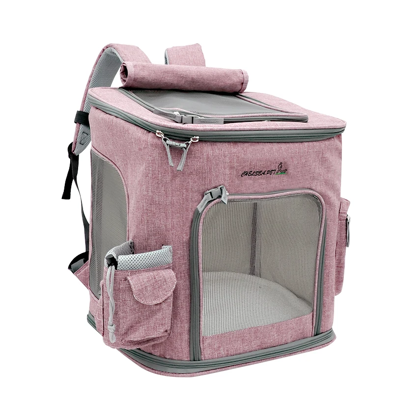 Koop Kat Carrying Extra Grote Capaciteit Huisdier Rugzak 10 kg Hond Ademend Huisdier Carrier Outdoor Travel Draagbare Schoudertas voor Pet L