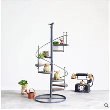 Цветочная полка лестница Цветочная рама посадочного типа вращающаяся мульти-лестница птица Цветочная рама балкон гостиная цветочный горшок рама
