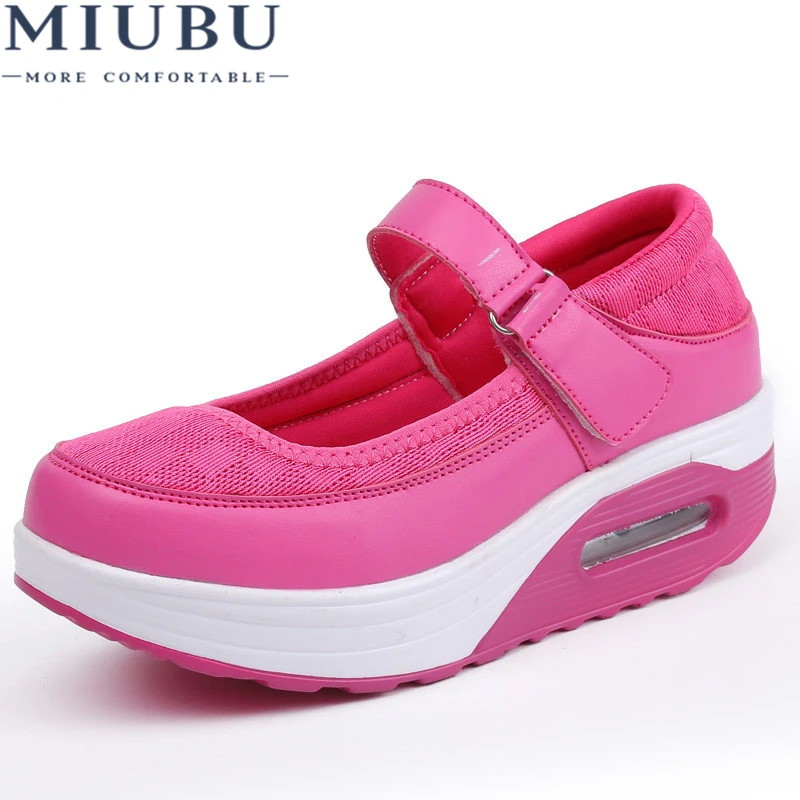 

MIUBU Style Women Casual Shoes Fashion Low Top Platform Shoes zapatillas deportivas mujer Breathable Women Trainers