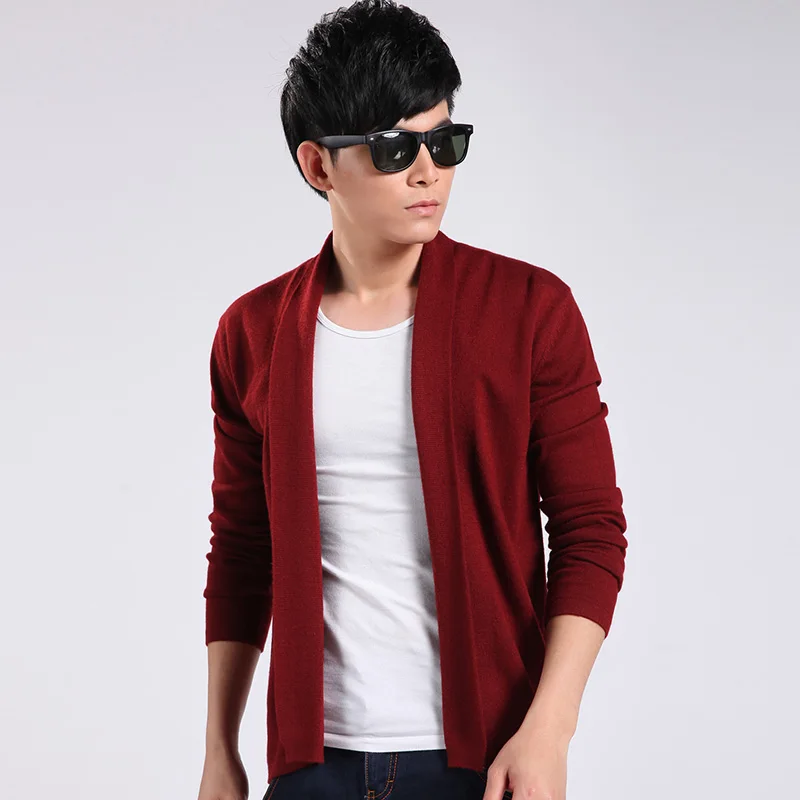 thin mens cardigan