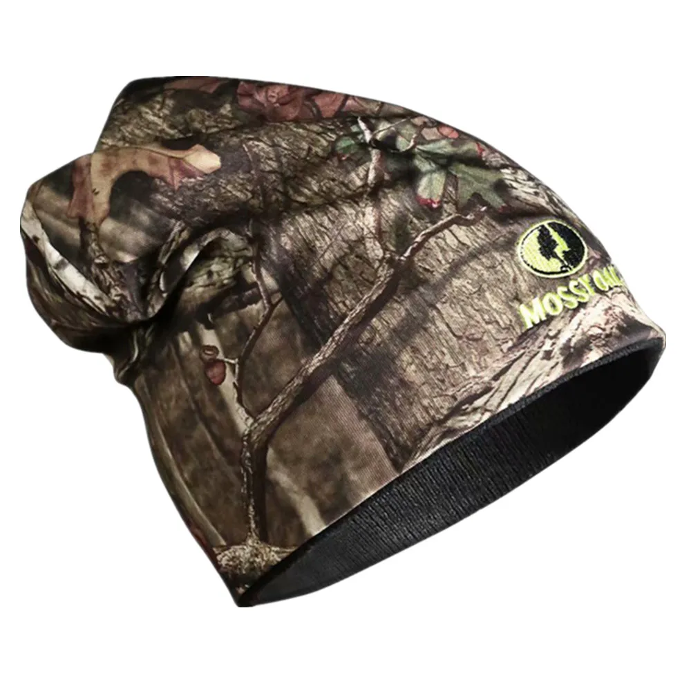 

Popular Bionic camouflage Fishing Caps Soft Breathable Warmer Winter Caps Men Hunting Fishing Hat Windproof Real tree Camo Hats