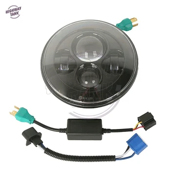 

7" Motorcycle LED Headlight High Low Beam Assemblies Lamp case for Harley Touring 1994-2013 FLHTCUS 2006-2010