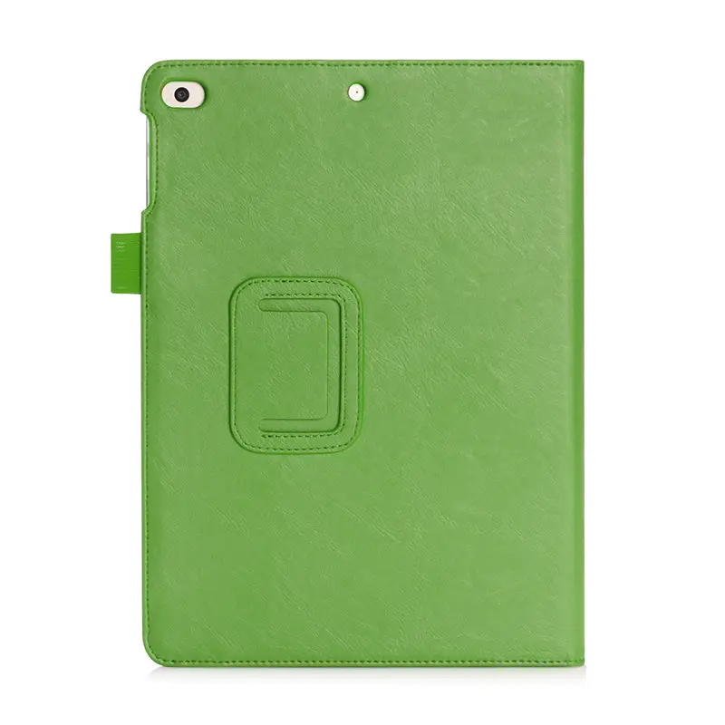 Для Apple ipad 9,7 чехол держатель для рук флип-подставка из искусственной кожи funda чехол для нового ipad A1822/A1823/A1893/A1954 планшет - Цвет: Зеленый
