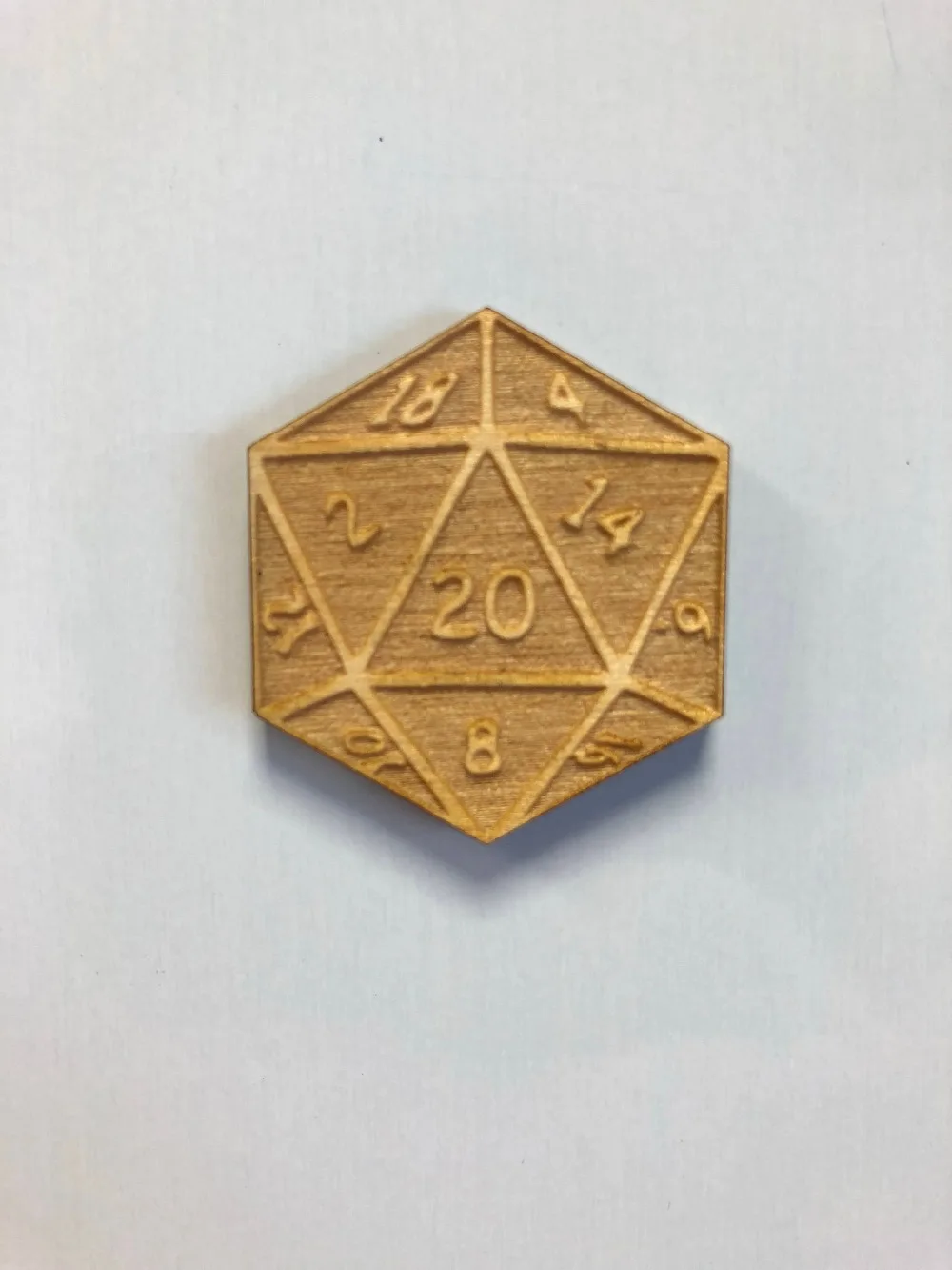 

D20 Fridge Magnet - D&D - Dungeons and Dragons magnet - Geeky Magnet - Wooden Magnet