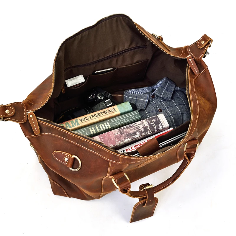Luufan крутая модная кожаная дорожная сумка, сумка для путешествий, сумки на выходные, большая емкость для бизнеса, полета, ноутбука, сумки на плечо, дорожные сумки, Новинка