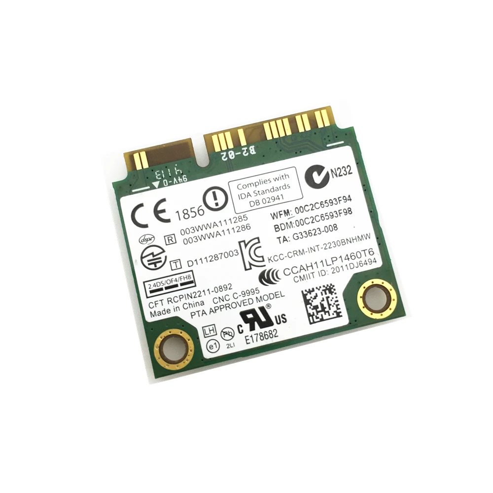 Для Centrino Беспроводной-N Intel 2230 Беспроводной Bluetooth 4,0 Wi-Fi N 300 м мини pcie карты 04w3765 для Y400 Y500