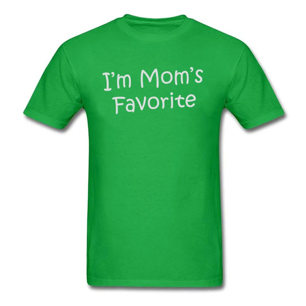 Camisa Im Moms Favorite Men T Shirts Prevailing Summer Short Sleeve O-Neck 100% Cotton Fabric Tops T Shirt Fitness Tight T-Shirt Im Moms Favorite green