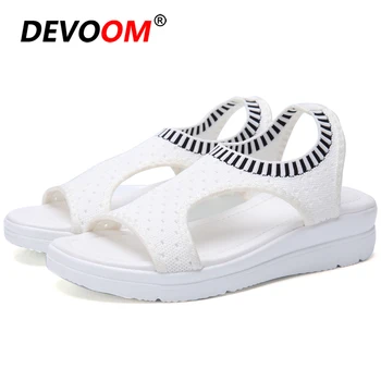 

New Outdoor Women Sandals 2019 Breathable Comfortable Ladies Sandale Summer Mesh Women Shoes White Sandalias deportivas mujer 41