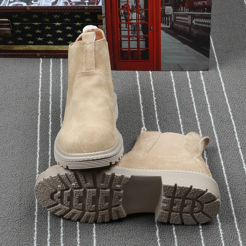 CuddlyIIPanda Роскошные Брендовые мужские модные ботильоны кожаные осенне зимние