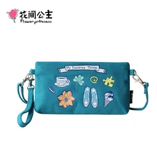 Flower Princess Brand Original Design Canvas Flap Bag font b Bolsos b font Mujer Ladies Small