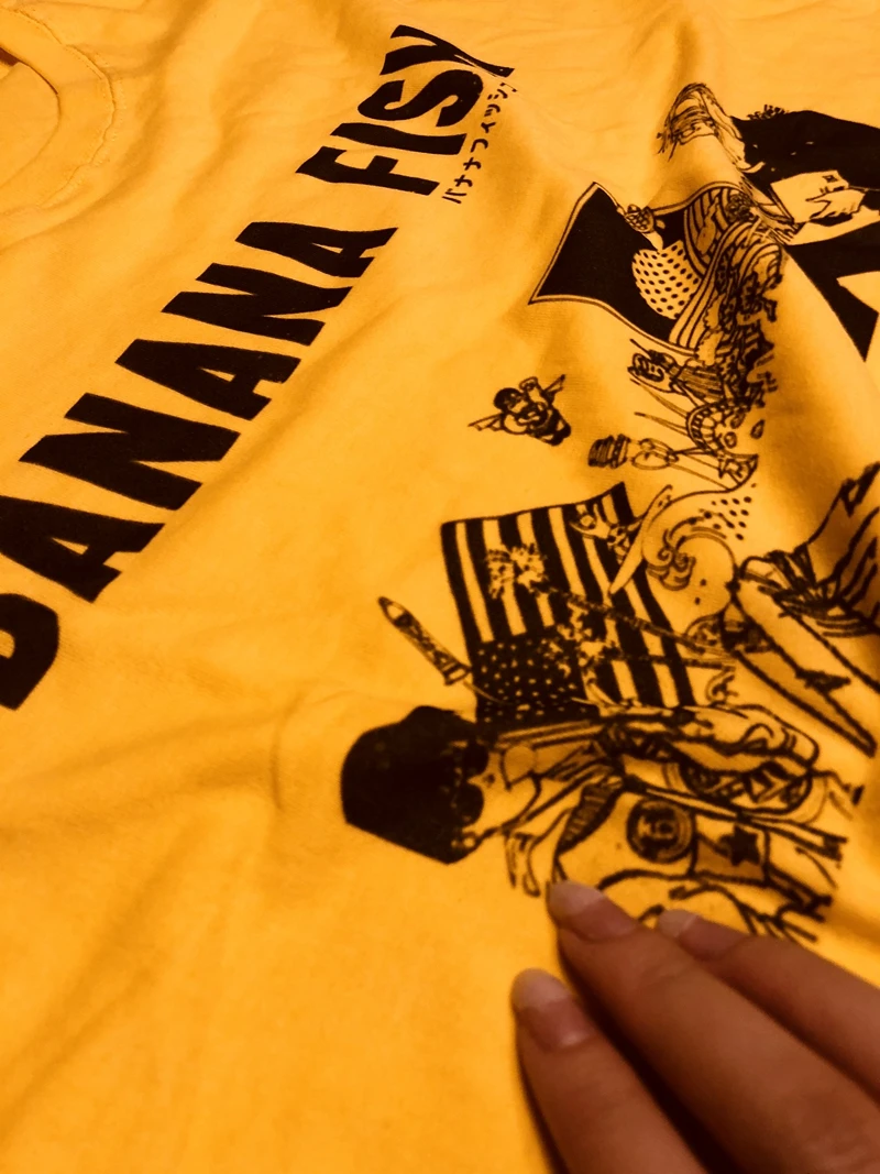 BANANA FISH Ash Lynx Eiji Okumura Cosplay Casual unisex T-shirt Top Tee Anime short sleeve tshirt (2)