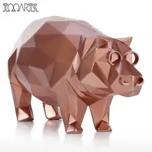 Tooarts Tomfeel Hippo Modern Sculpture Resin Sculpture Abstract Sculpture Animal Figurine Statues for Decoration Handmade Crafts
