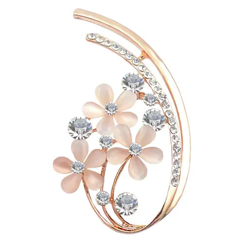 font b Luxury b font Hot Sale Brooch Opal font b Crystal b font Flower