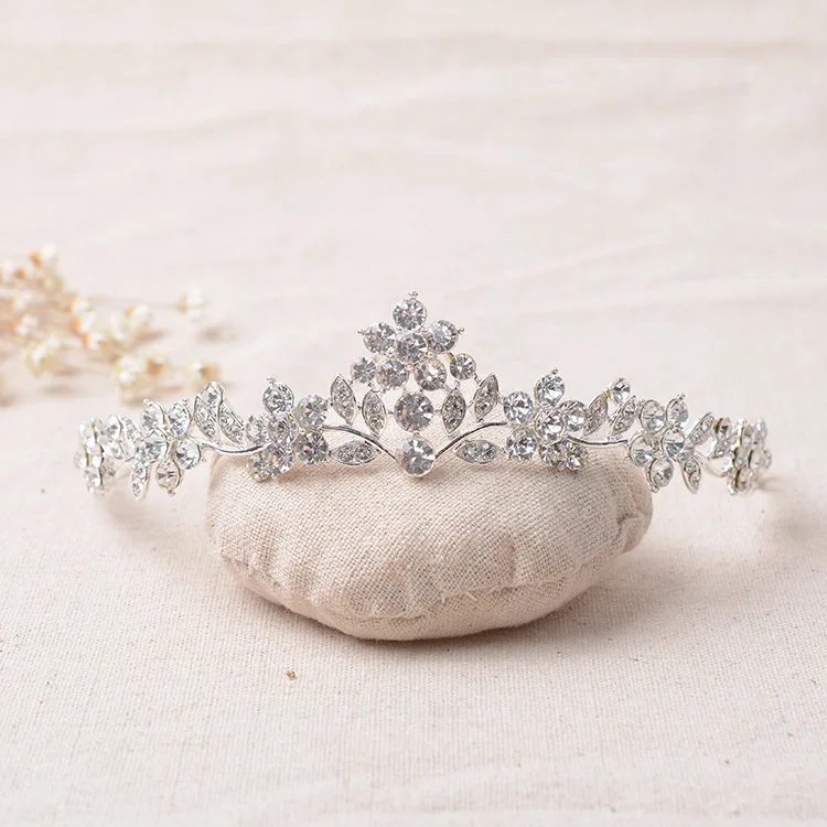 

New Arrival Amazing Rhinestone Bridal Tiaras Wedding Crystal Crowns for Brides Headbands Silver Hair Jewelry Veil Accessories