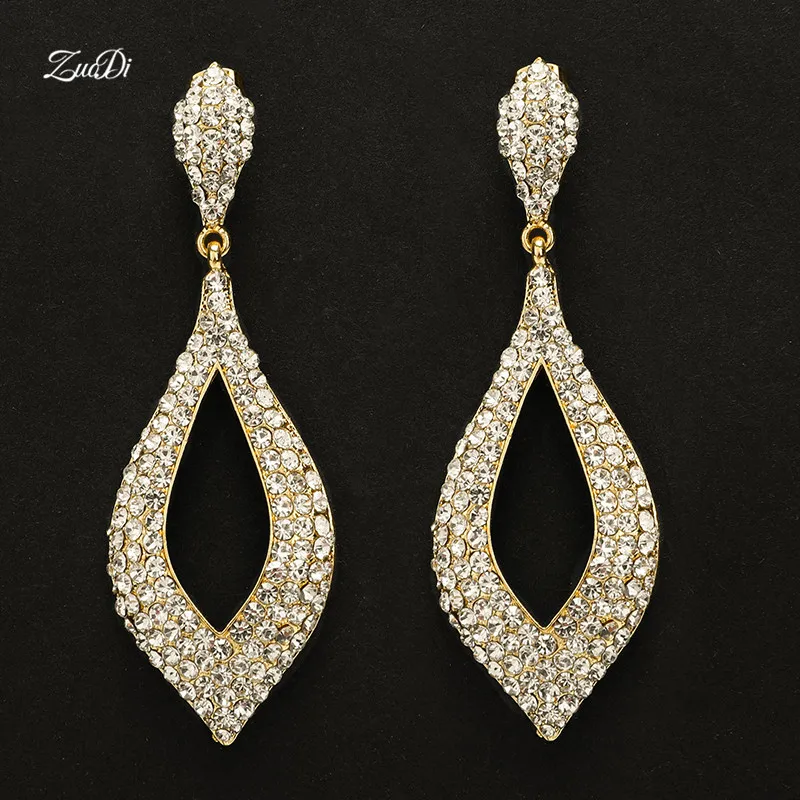 

ZuoDi drop earrings jewelry earrings Long Drop Dangle Earring Quality Brand Fashion Jewelry For Women wedding drop earrings