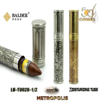 

Lighters & Smoking Accessories,Cigar Accessories. Cigar holder. Cigar moisturizer, Carved single zinc alloy cigar tube.