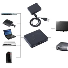 1080P Mini 2 Port HDMI Splitter Switcher 1×2 1 in 2 out HDMI Distributor Splitter For XBOX HDTV PS3/PS4 For TV box Newest