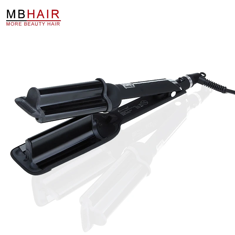 High Quality Triple Barrel Wave Curlers Hair Curlers Wave Spring Ceramic Curling Iron brazilian body wave Big deep wave Curler body-wave